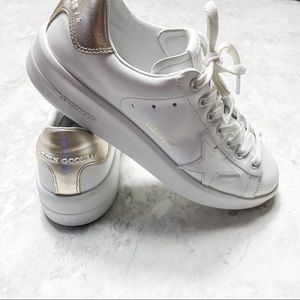 Golden Goose Purestar Gold Back Tab Sneakers 38